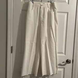 SHEIN White Wide Leg Pants - size 6 (medium)